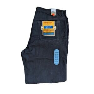 NWT Army Navy Supply Co Jeans 38x32 Titanium Denim Relaxed Fit Black Work Wear